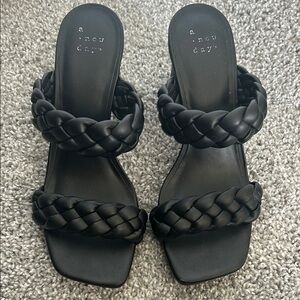 A New Day Women's Black Braided Sandals